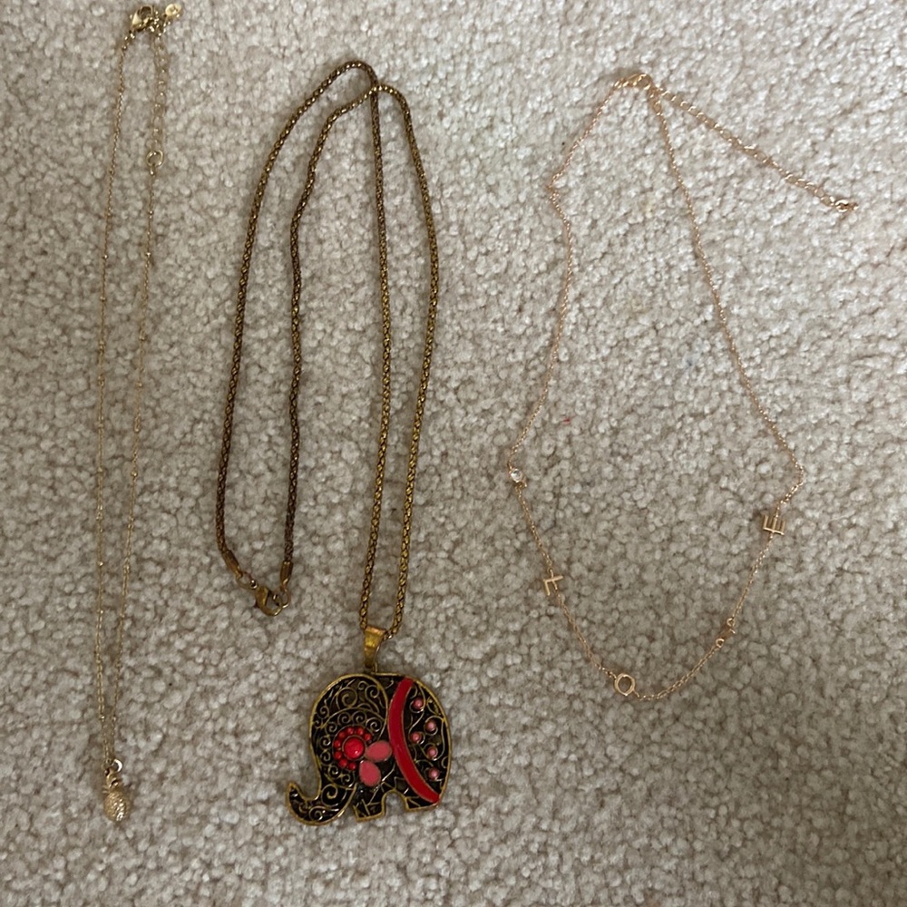 3 necklaces